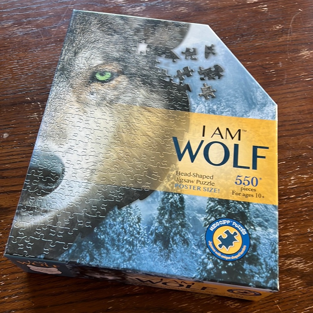 I am Wolf, 550 piece puzzle, handled once, ages 10+